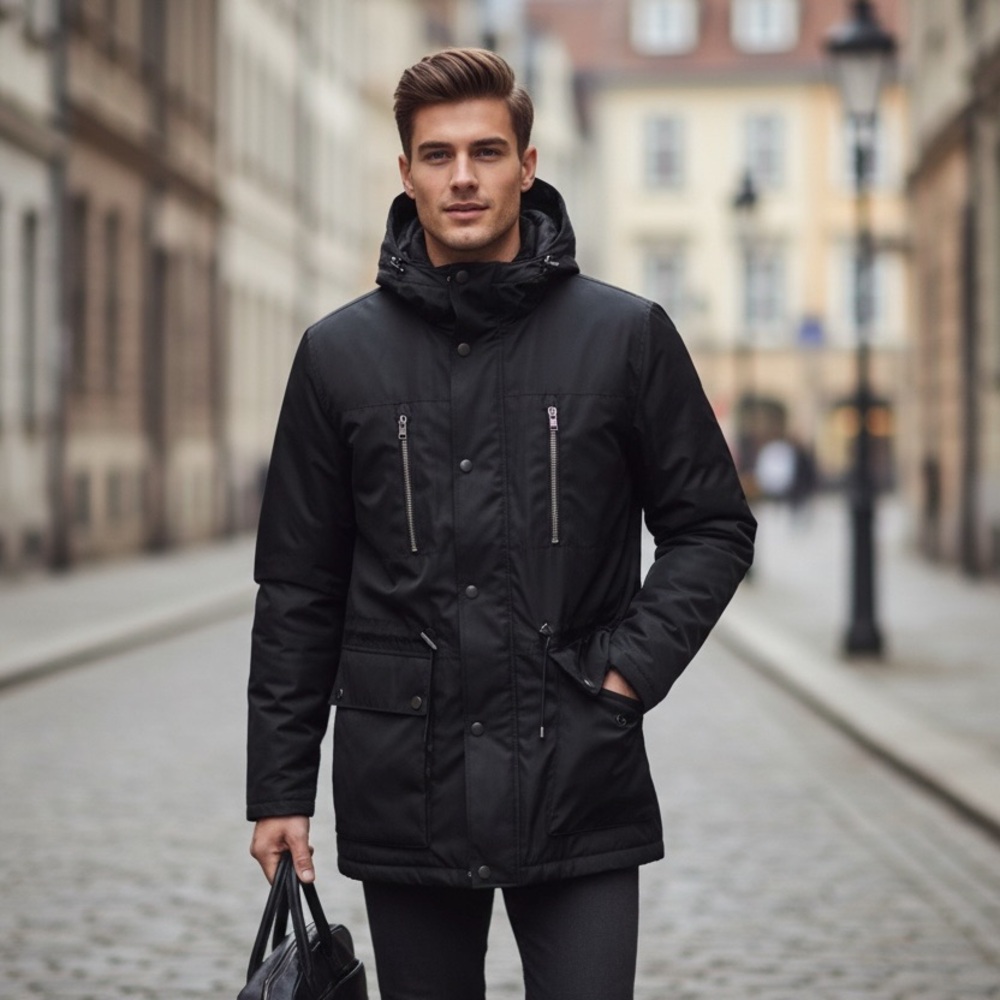 Marc New York Men's Black Puffer Jacket